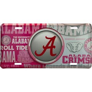 Alabama Crimson Tide NCAA Bullseye License Plate